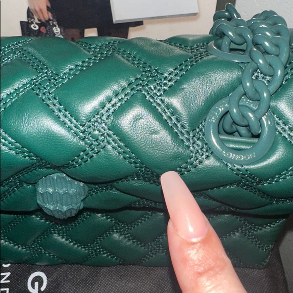 Kurt Geiger Dark Green Kensington Drench EUC - Picture 8 of 11